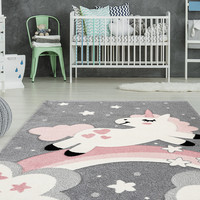 Kindervloerkleed Eenhoorn - Atlantisch Roze