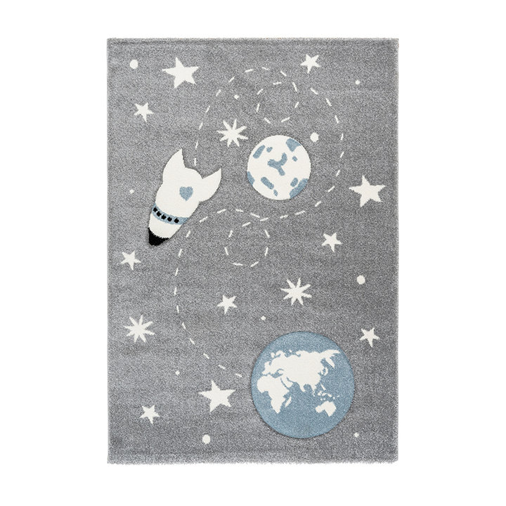 Kindervloerkleed - Atlantisch Sterrenstelsel Zilver - 1
