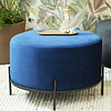 Velvet Poef - Jolie Blauw