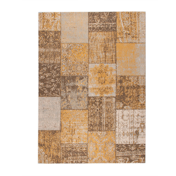 Patchwork vloerkleed - Dreams Okergeel - 1
