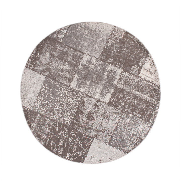 Rond patchwork vloerkleed - Dreams Grijs - 1
