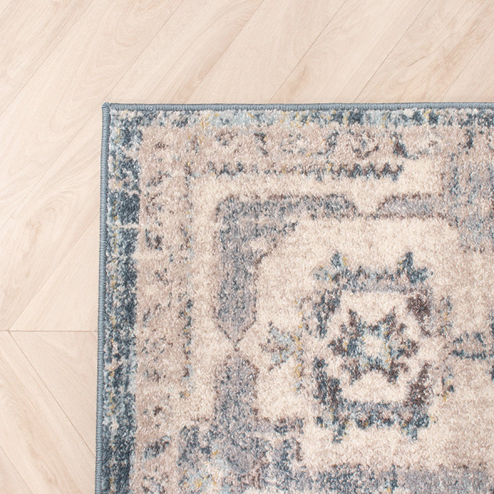 Vintage vloerkleed - Inspire Creme/Blauw No. 215 - 4