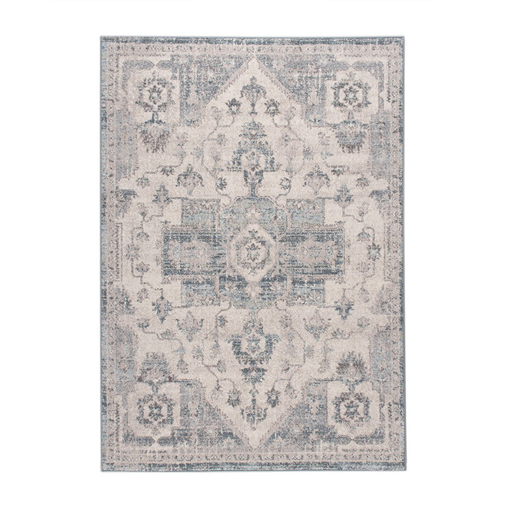 Vintage vloerkleed - Inspire Creme/Blauw No. 215 - 1