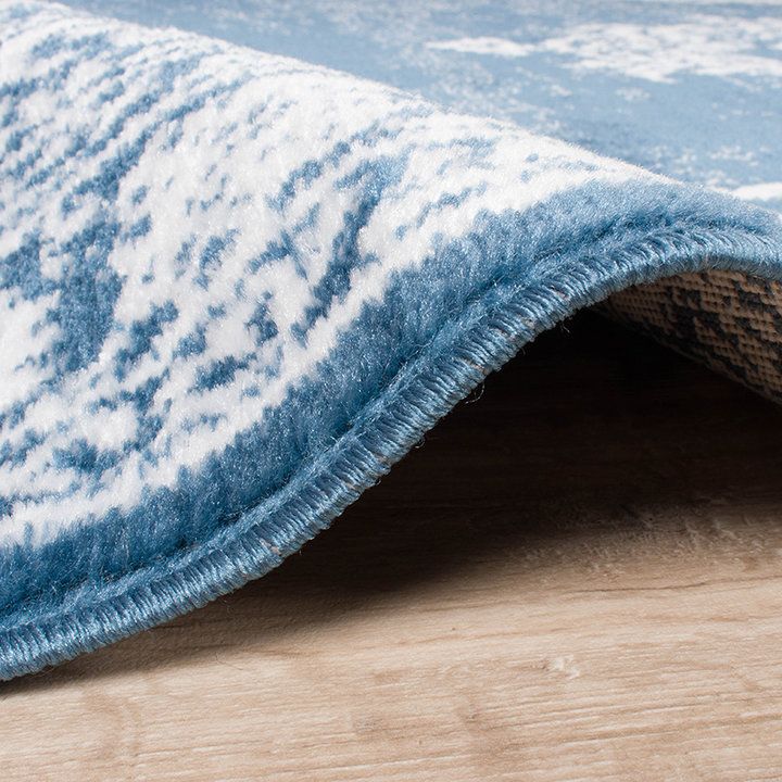 Vintage Vloerkleed - Adore Medaillon Blauw - 3