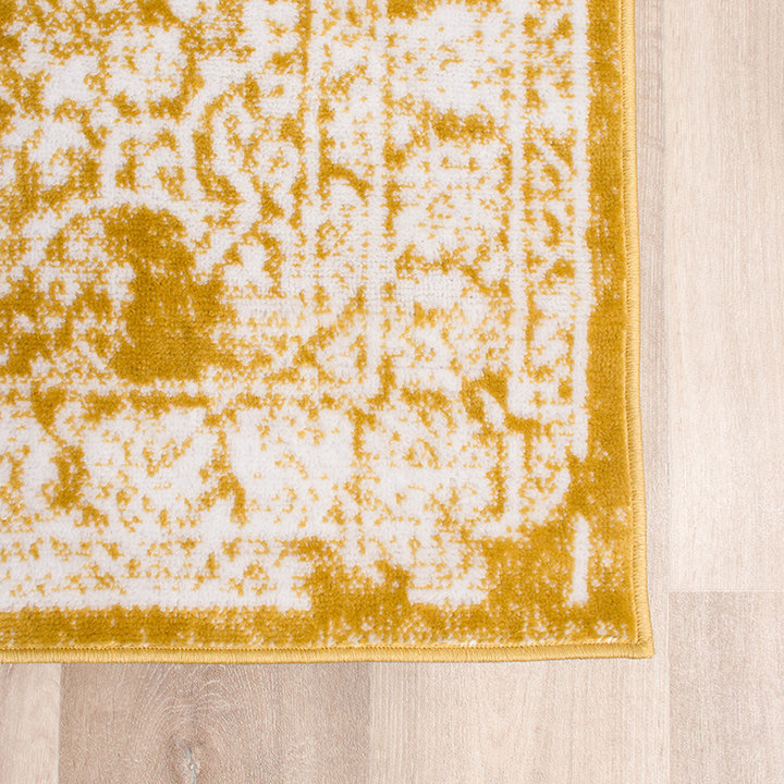 Vintage Vloerkleed - Adore Medaillon Geel - 4