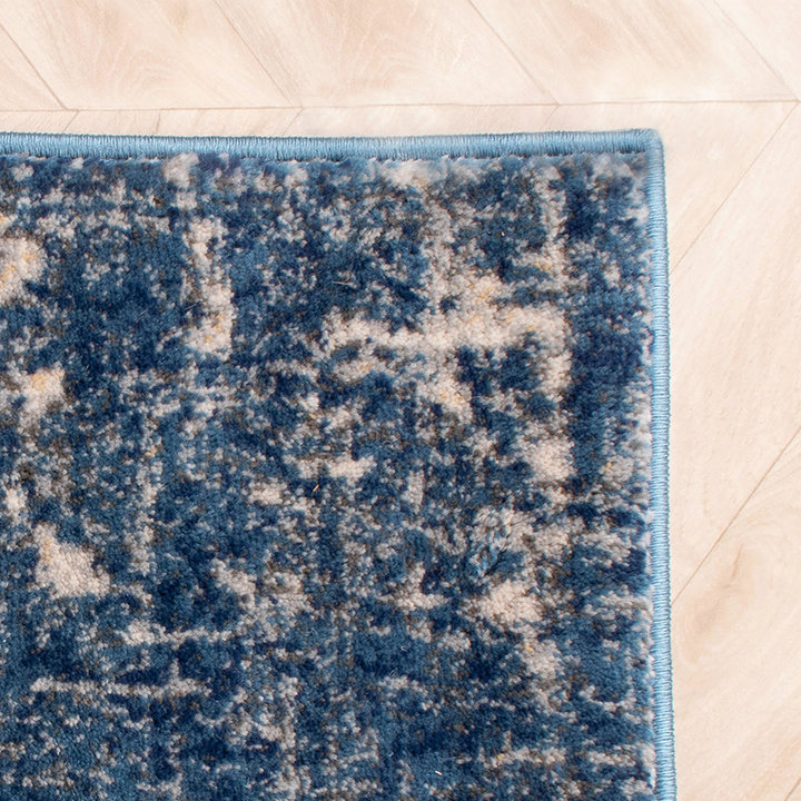 Patchwork vloerkleed - Deep Blauw - 3