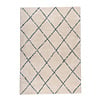 Hoogpolig vloerkleed - Grand Lines Creme/Blauw - thumbnail 1