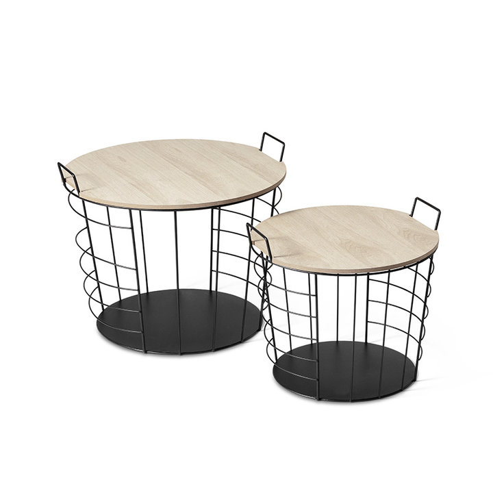 Ronde Bijzettafel - Lennart 2/set - 1