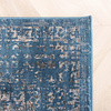 Vintage vloerkleed -  Deep Medaillon Blauw