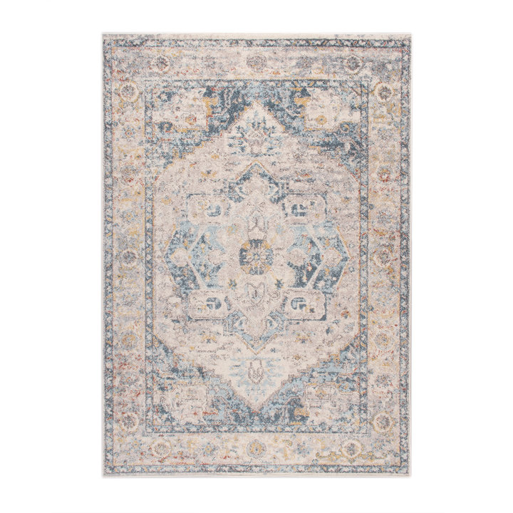 Vintage vloerkleed - Inspire Creme/Blauw No. 217 - 1
