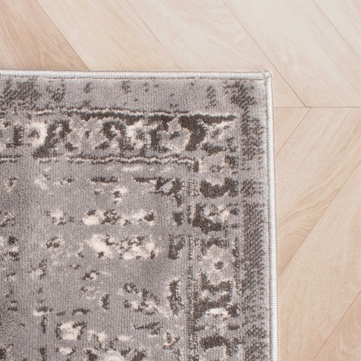 Vintage vloerkleed -  Deep Medaillon Grijs - 3
