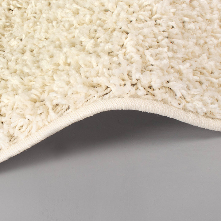 Hoogpolig vloerkleed - Solid Wit  - 6