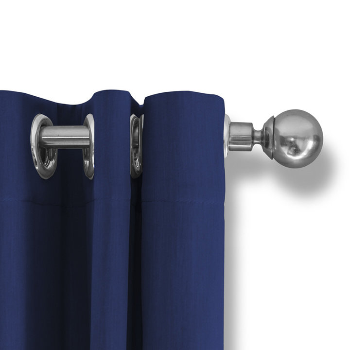 Luxe Verduisterende Gordijnen - Blauw - Ringen - 1