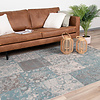 Patchwork vloerkleed - Miracle Grijs/Blauw