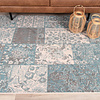 Patchwork vloerkleed - Miracle Grijs/Blauw
