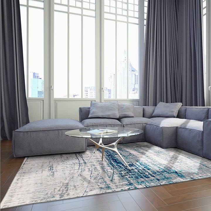 Vintage vloerkleed - Mad Men Bronx Azurite 8421 - 2