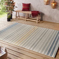 Patchwork buitenkleed  - Paros Blauw Goud