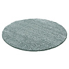 Rond Hoogpolig vloerkleed - Solid Blauw/Groen - thumbnail 1