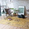Vintage vloerkleed - Wonder Geel/Zwart - thumbnail