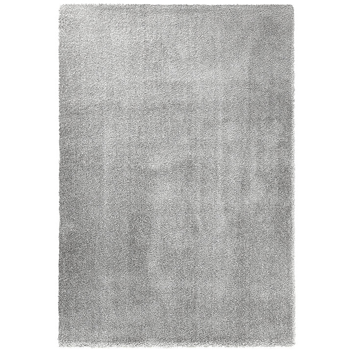 Effen vloerkleed - Glam Zilver - 1