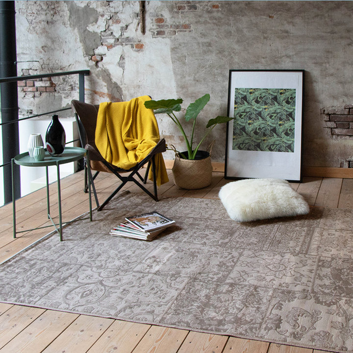 Patchwork vloerkleed - Miracle Grijs/Bruin - 6