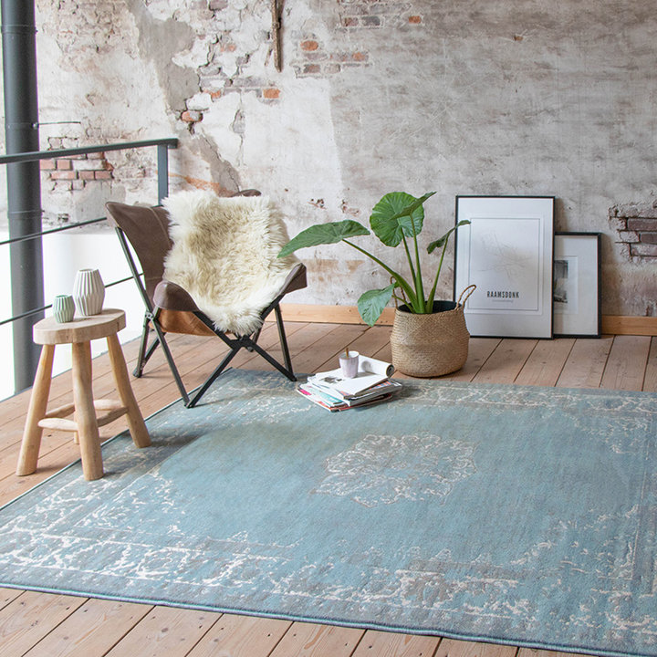 Vintage vloerkleed - Miracle Grijs/Blauw - 6
