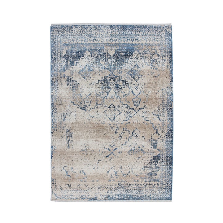 Vintage vloerkleed - Antiek 500 Creme/Blauw - 1