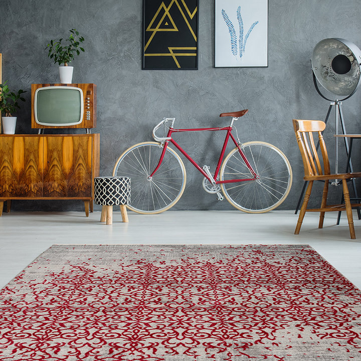 Vintage vloerkleed - Bach 200 Rood - 2
