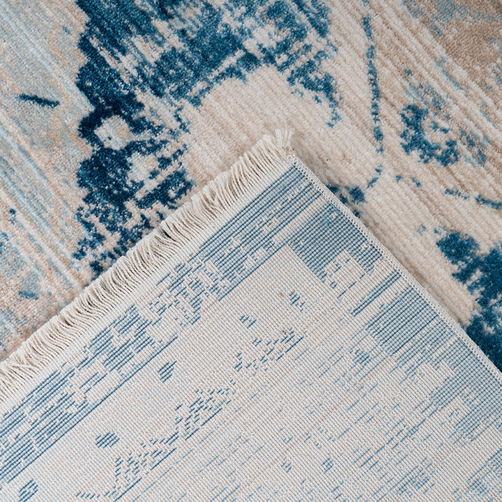 Vintage vloerkleed - Bach 500 Creme/Blauw - 3