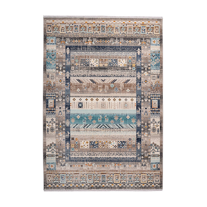 Vintage vloerkleed - Arira 525 Bruin/Blauw - 1