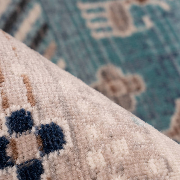 Vintage vloerkleed - Arira 525 Bruin/Blauw - 4