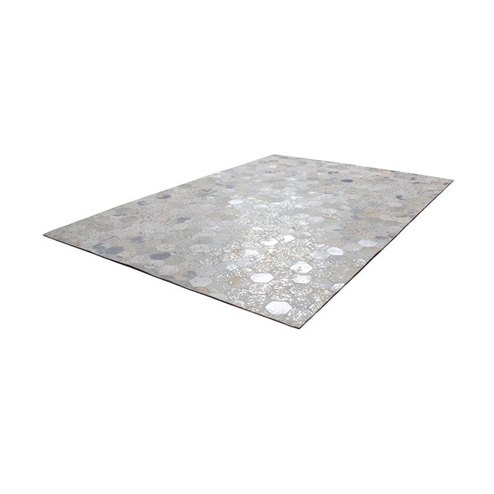 Leren vloerkleed - Soul 210 Zilver - 2
