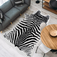 Koeienhuid - Desert Zebra Zwart Wit