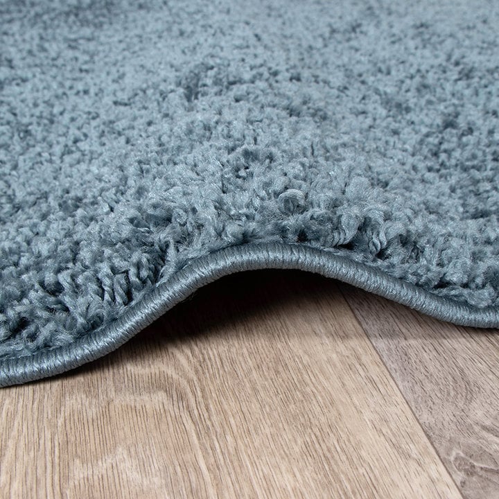 Rond hoogpolig vloerkleed - Lofty Blauw - 3