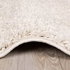 Hoogpolig vloerkleed - Lofty Creme/Wit