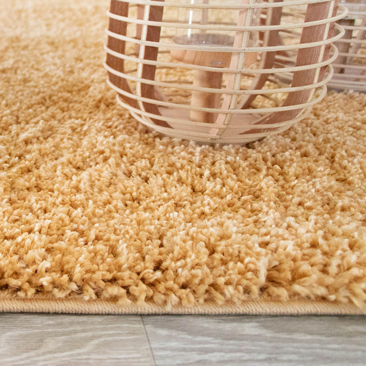 Hoogpolig vloerkleed - Lofty Oker Geel - 4