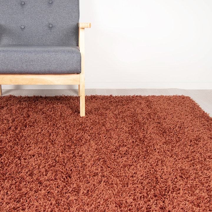 Rond Hoogpolig vloerkleed - Solid Terra - 4