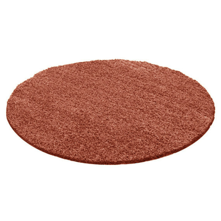 Rond Hoogpolig vloerkleed - Solid Terra - 1