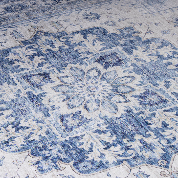Vintage vloerkleed - Lago Blauw - 5