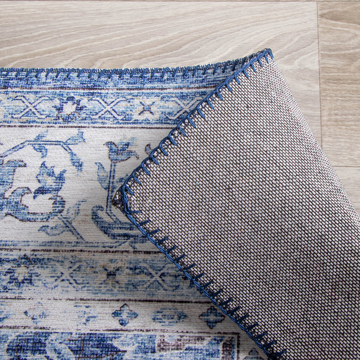 Vintage vloerkleed - Lago Blauw - 6