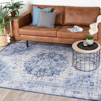 Vintage vloerkleed - Lago Blauw