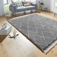 Hoogpolig vloerkleed - Desire Jade Antraciet