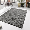 Laagpolig vloerkleed - Gloria Pattern Zwart
