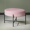 Velvet poef – Mesa Roze
