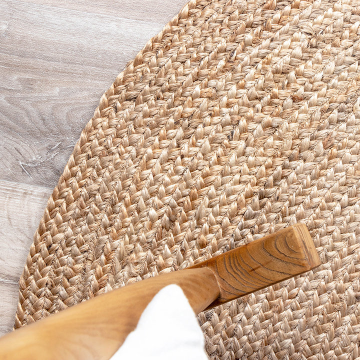 Jute vloerkleed - Fair Rond Naturel  - 4