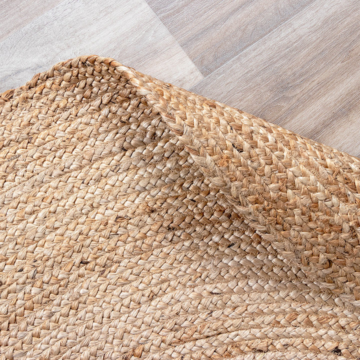 Jute vloerkleed - Fair Rond Naturel  - 5