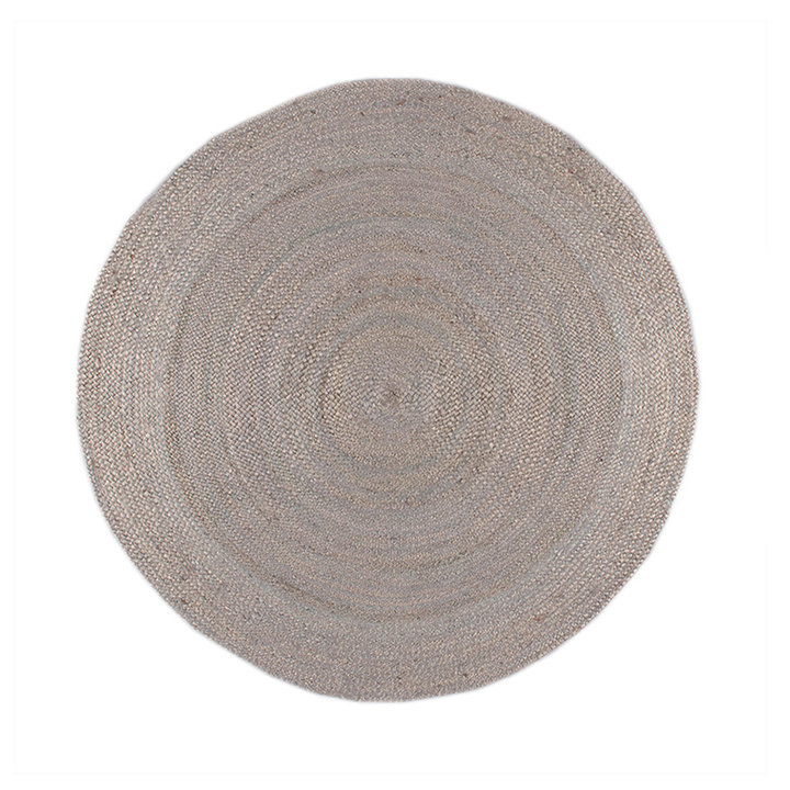 Jute vloerkleed - Fair Rond Grijs - 1
