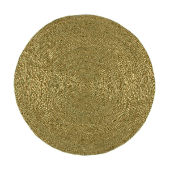 Jute vloerkleed - Fair Rond Groen - 1