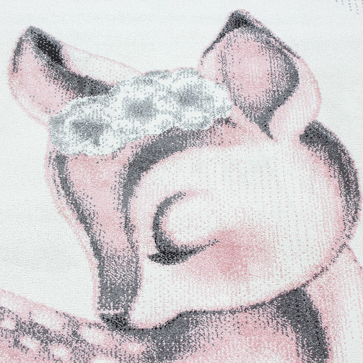 Kindervloerkleed - Bambi Hert Roze - 3