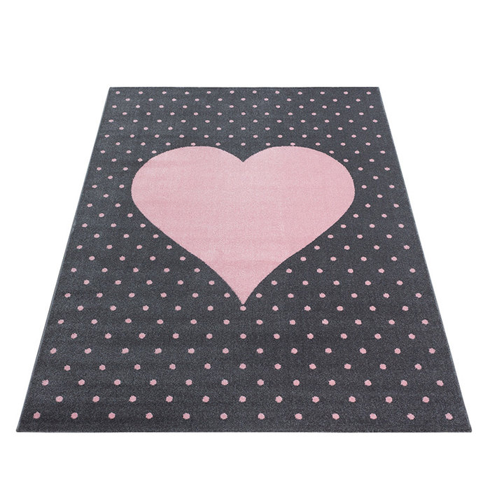 Kindervloerkleed - Bambi Hart Roze - 1